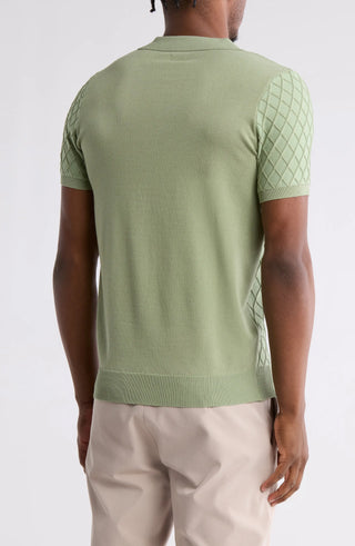 TRCK-11539 Short Sleeve Slim Fit Polo Sweater