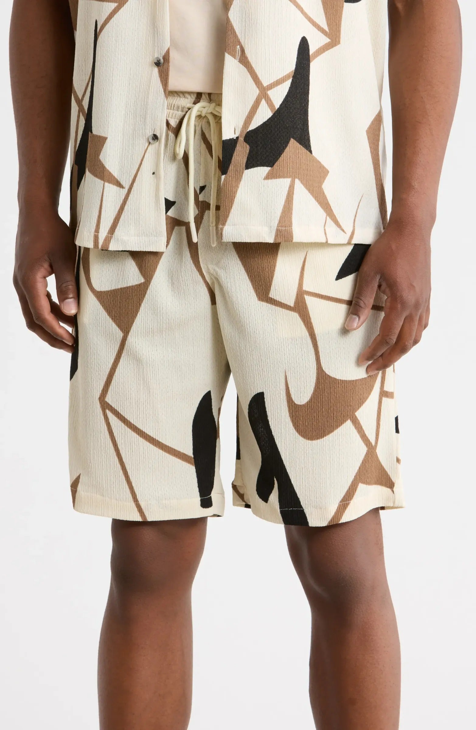 TRSH-231-B-Printed Shorts