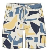 TRSH-283-B-Drawstring Shorts