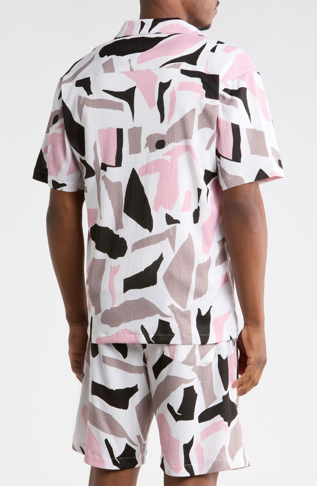TRSH-283-T-Abstract Print Camp Shirt