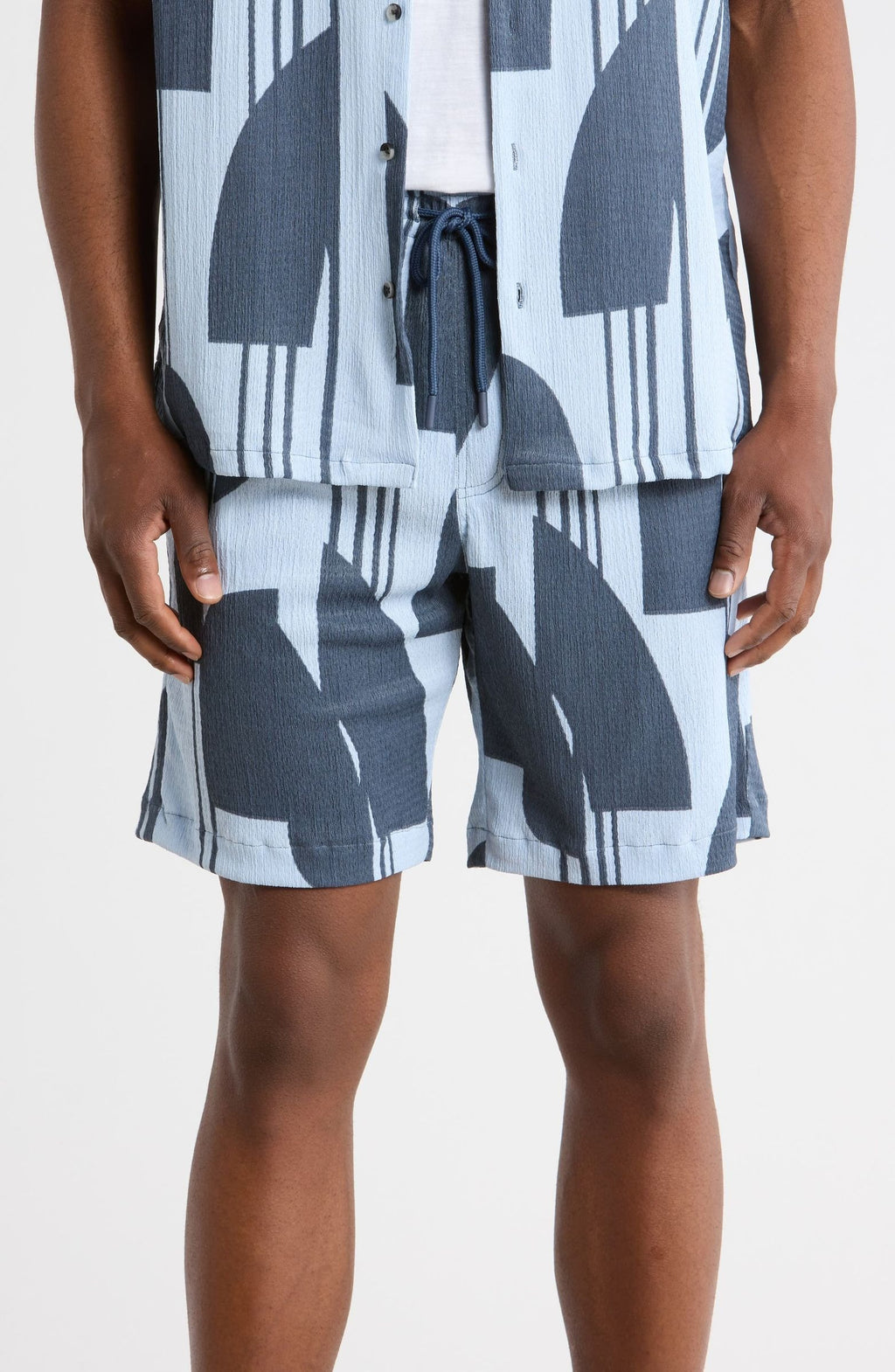 TRSH-284-B-Drawstring Shorts