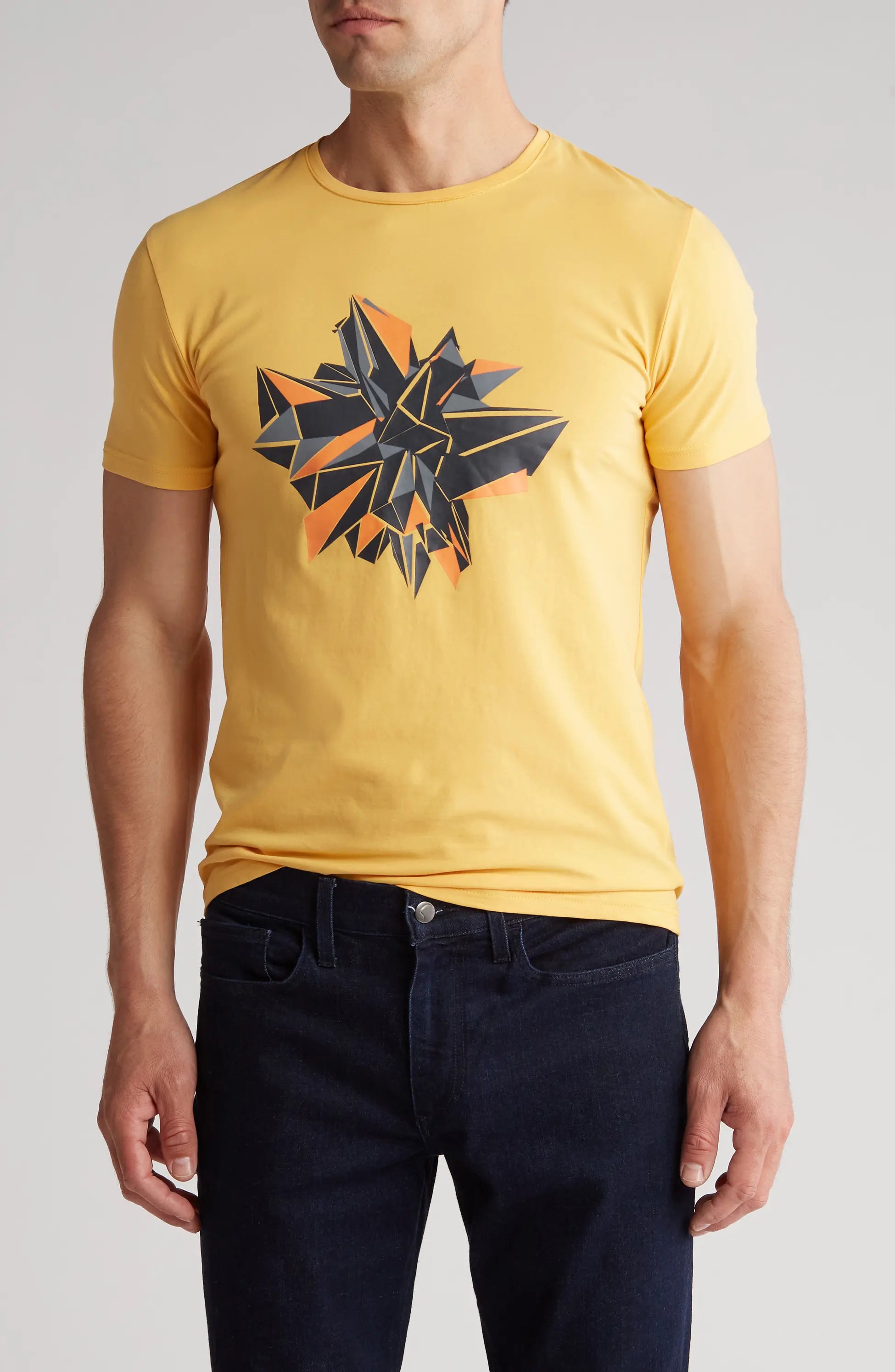 3D-Graphic Print Crewneck T-shirt TRT-1014