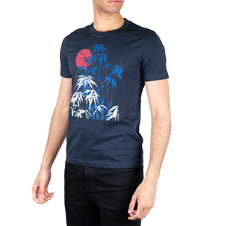 Abstract Palm Cotton Graphic T-Shirt TRT-222