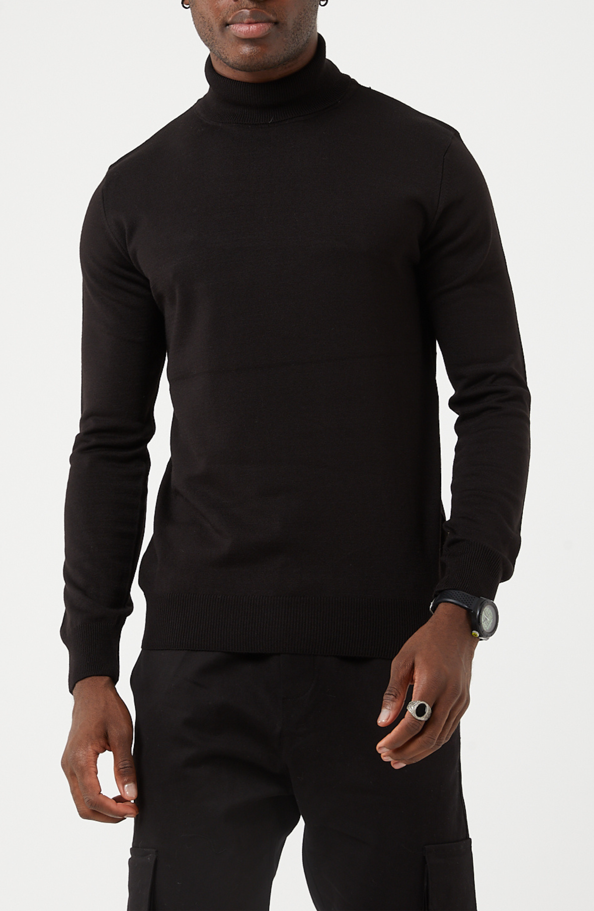 T-252 TR PREMIUM MUSCLE FIT TURTLE NECK SWEATER