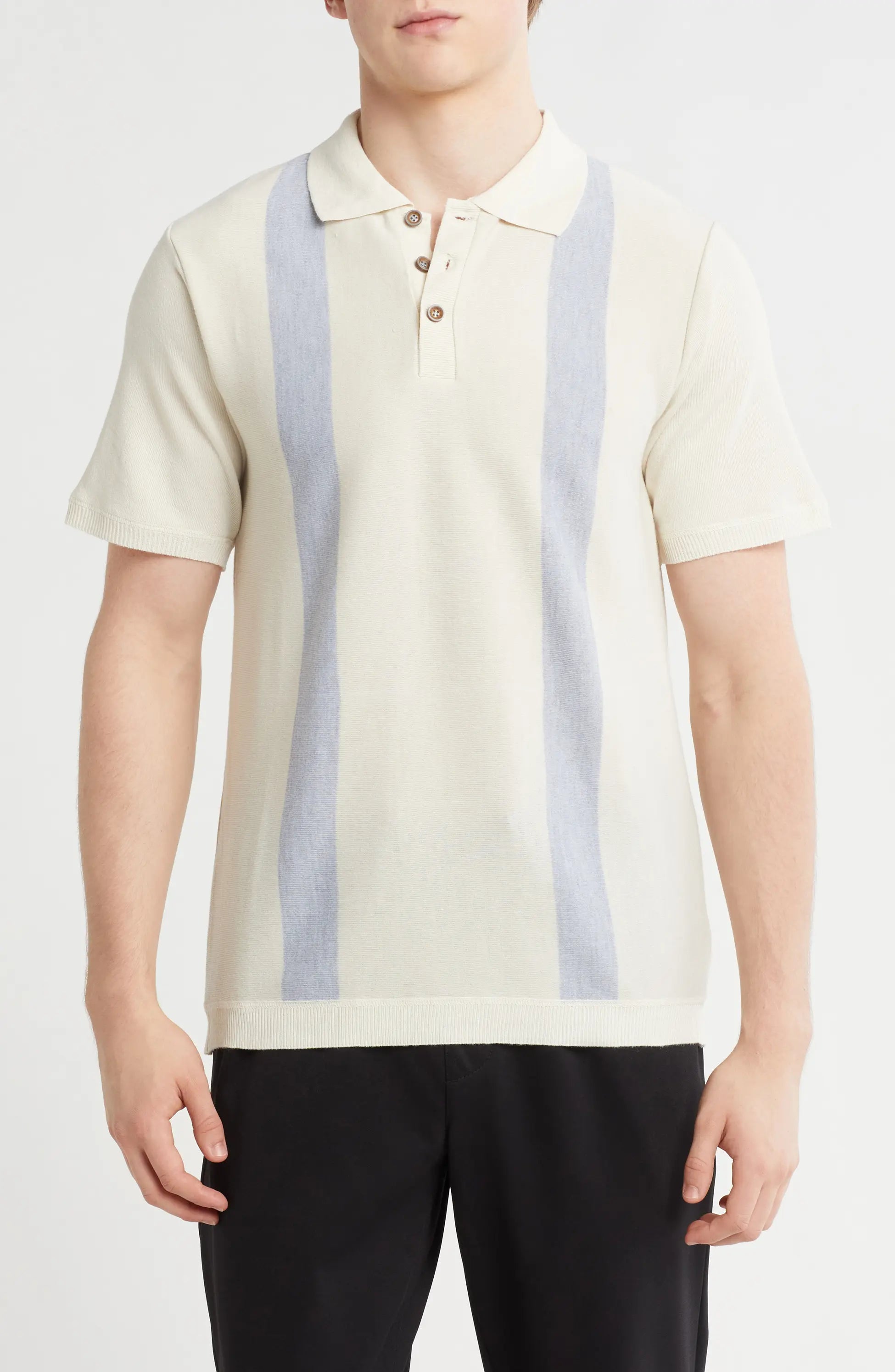 TRNS-518-S Slim Fit Sweater Knit Polo