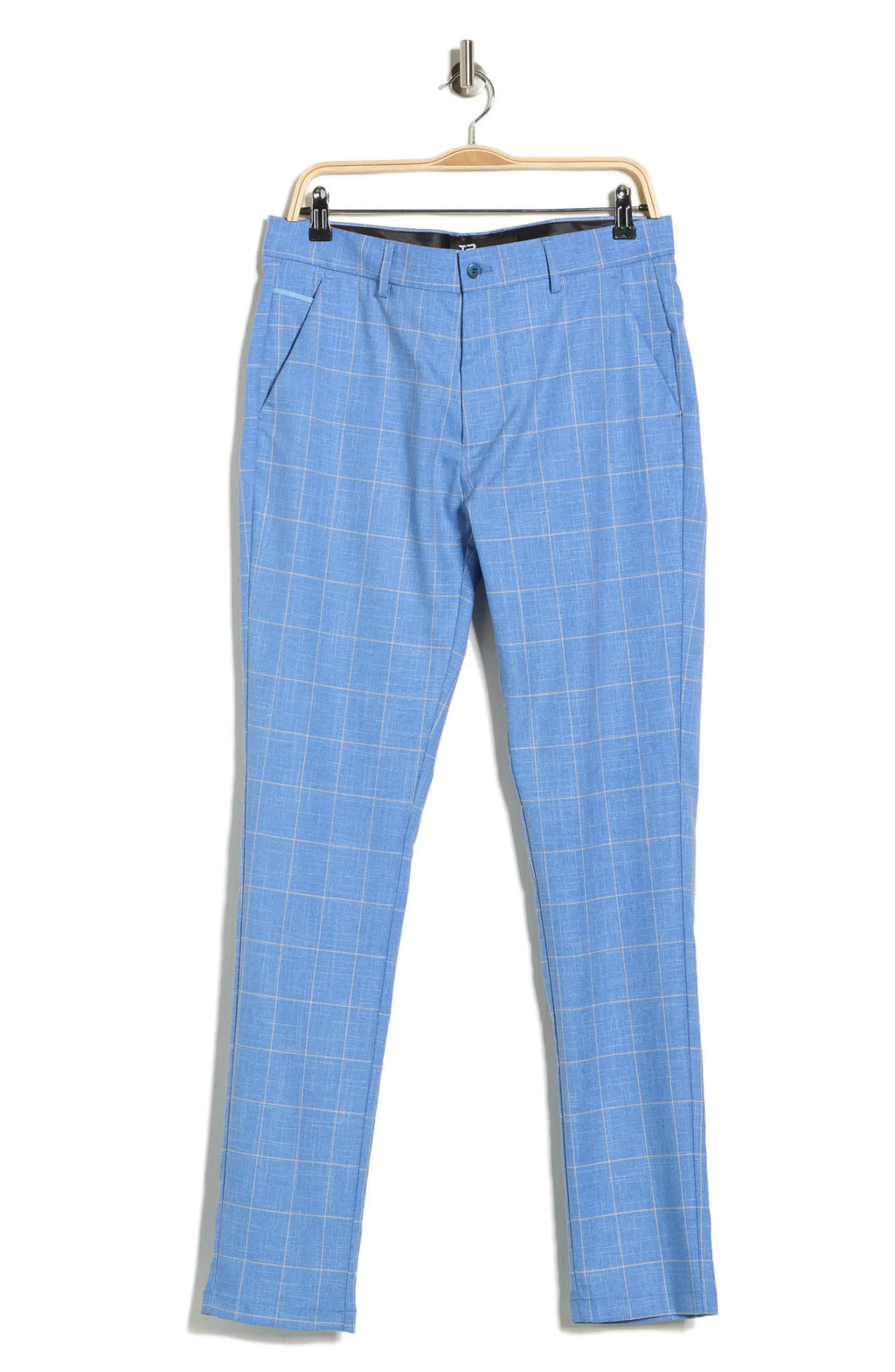TRD-522-Plaid Straight Leg Trousers