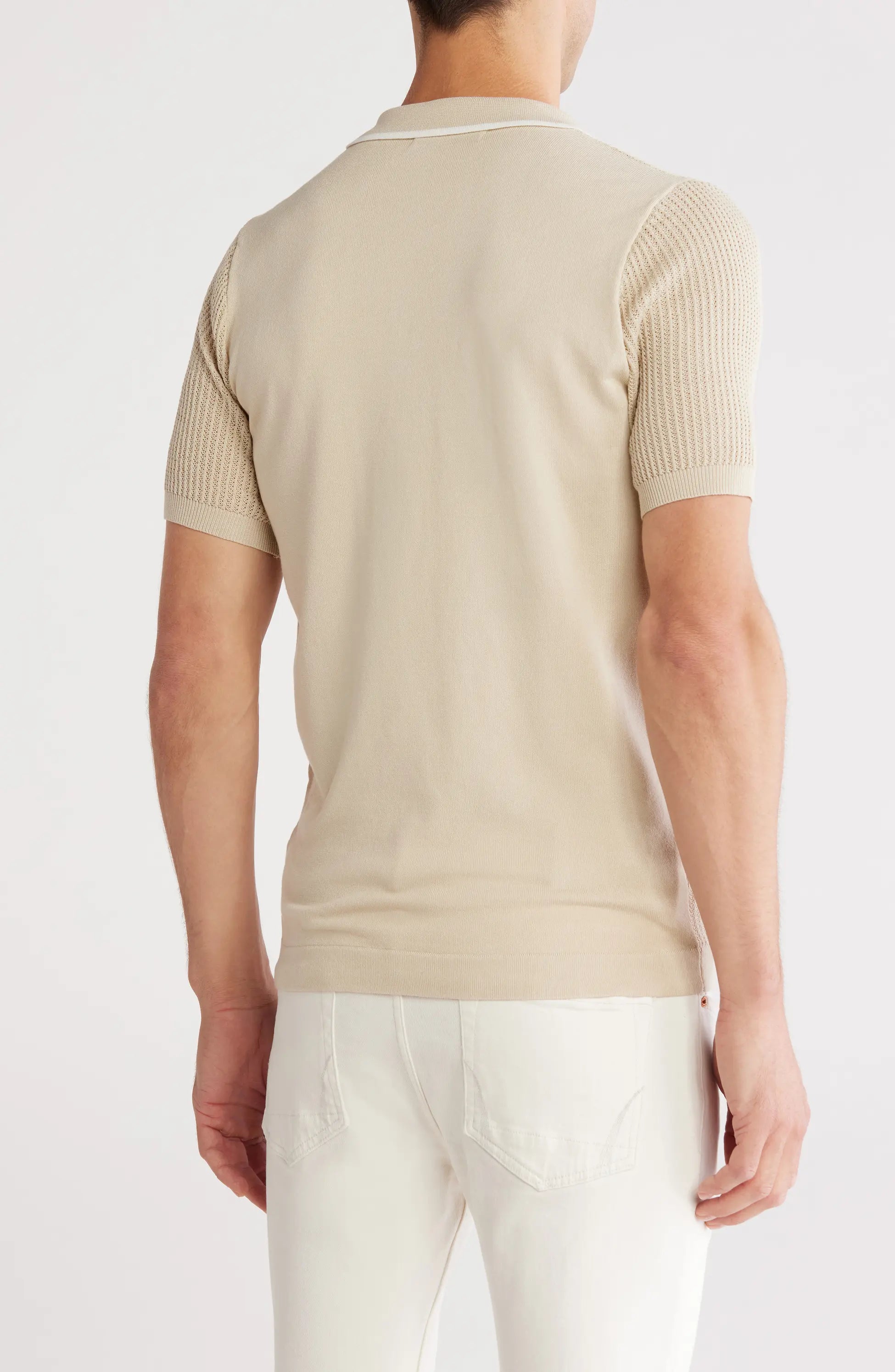 TRCK-11540 Johnny Collar Sweater Knit Polo
