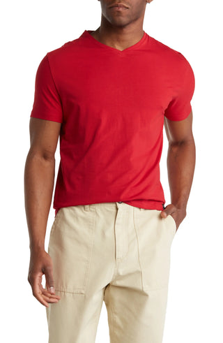 V-Neck Men's Solid T-Shirt