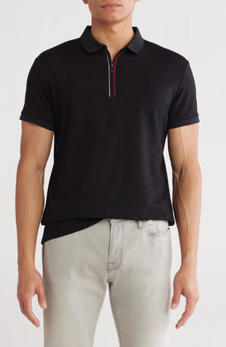 TRCV-82 Slim Fit Stretch Zip Polo