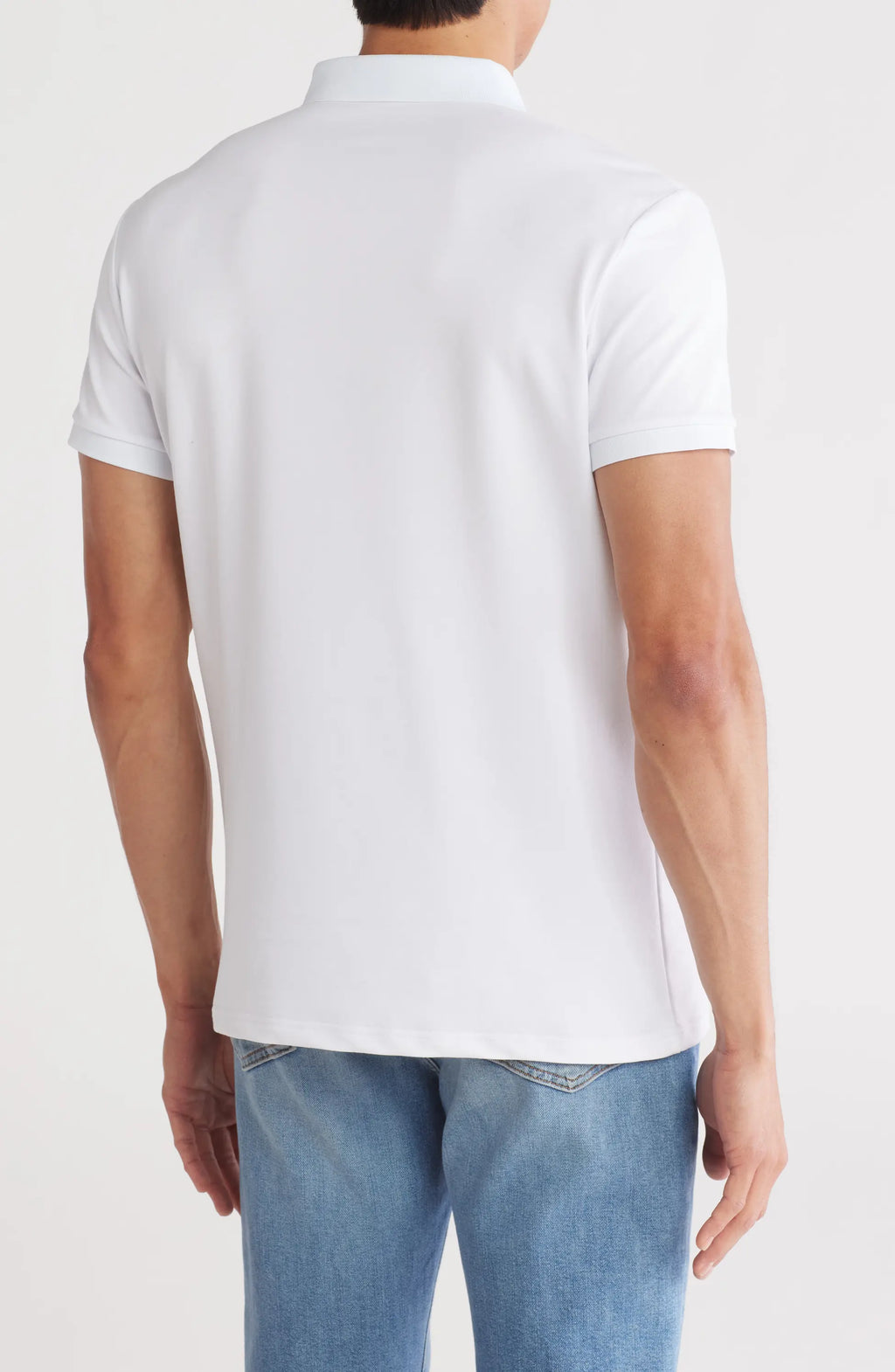 TRCV-82 Slim Fit Stretch Zip Polo