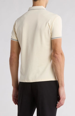 Tipped Short Sleeve Stretch Cotton Polo CVPL-74