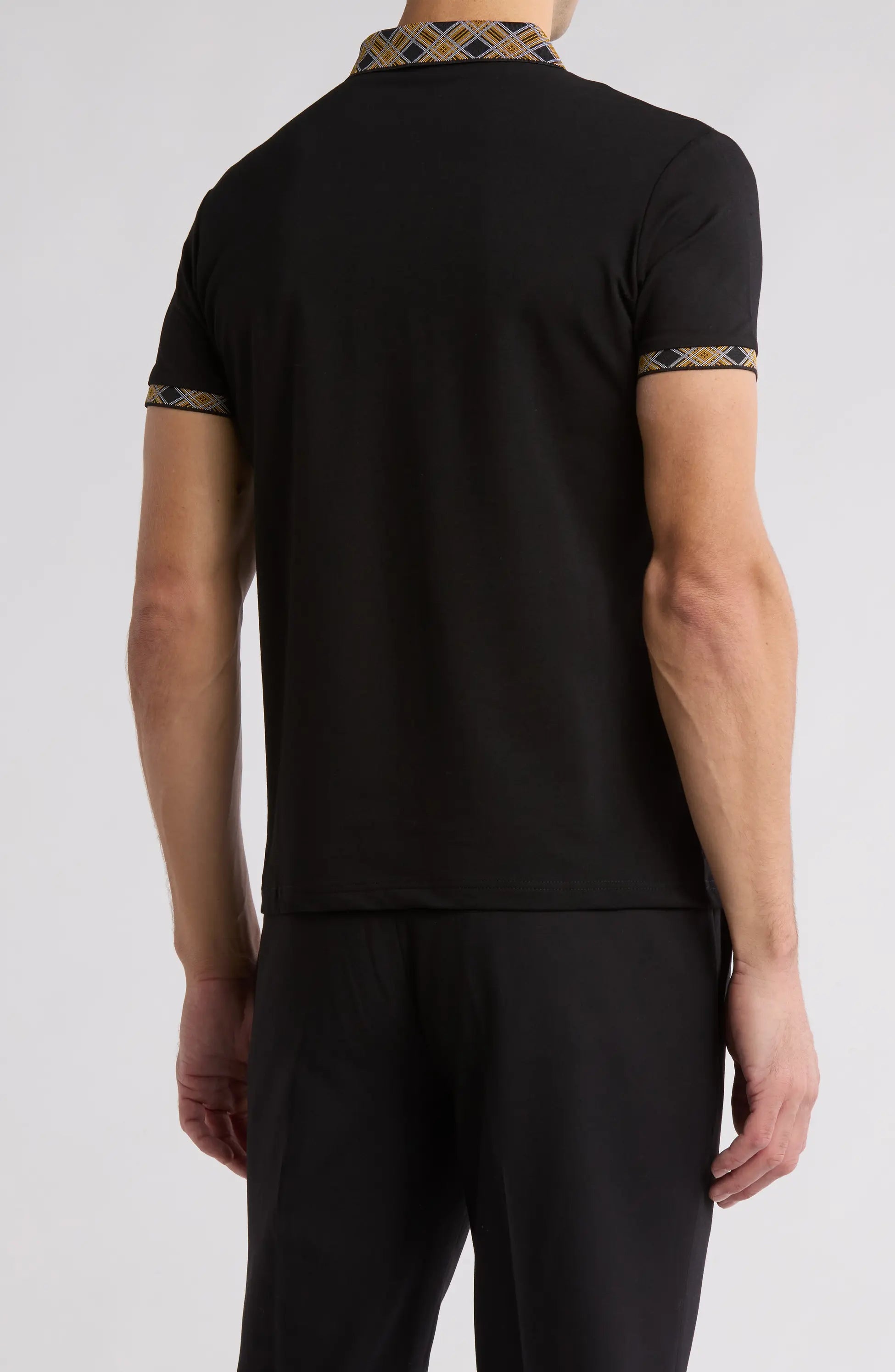 Slim Fit Stretch Cotton Knit Polo cvpl-63
