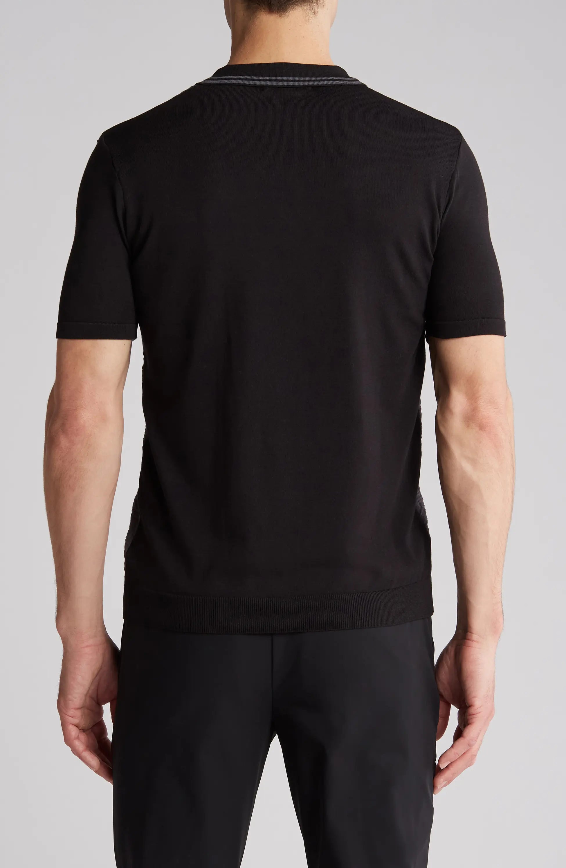 Textured Knit short sleeve shirt  TR-11516