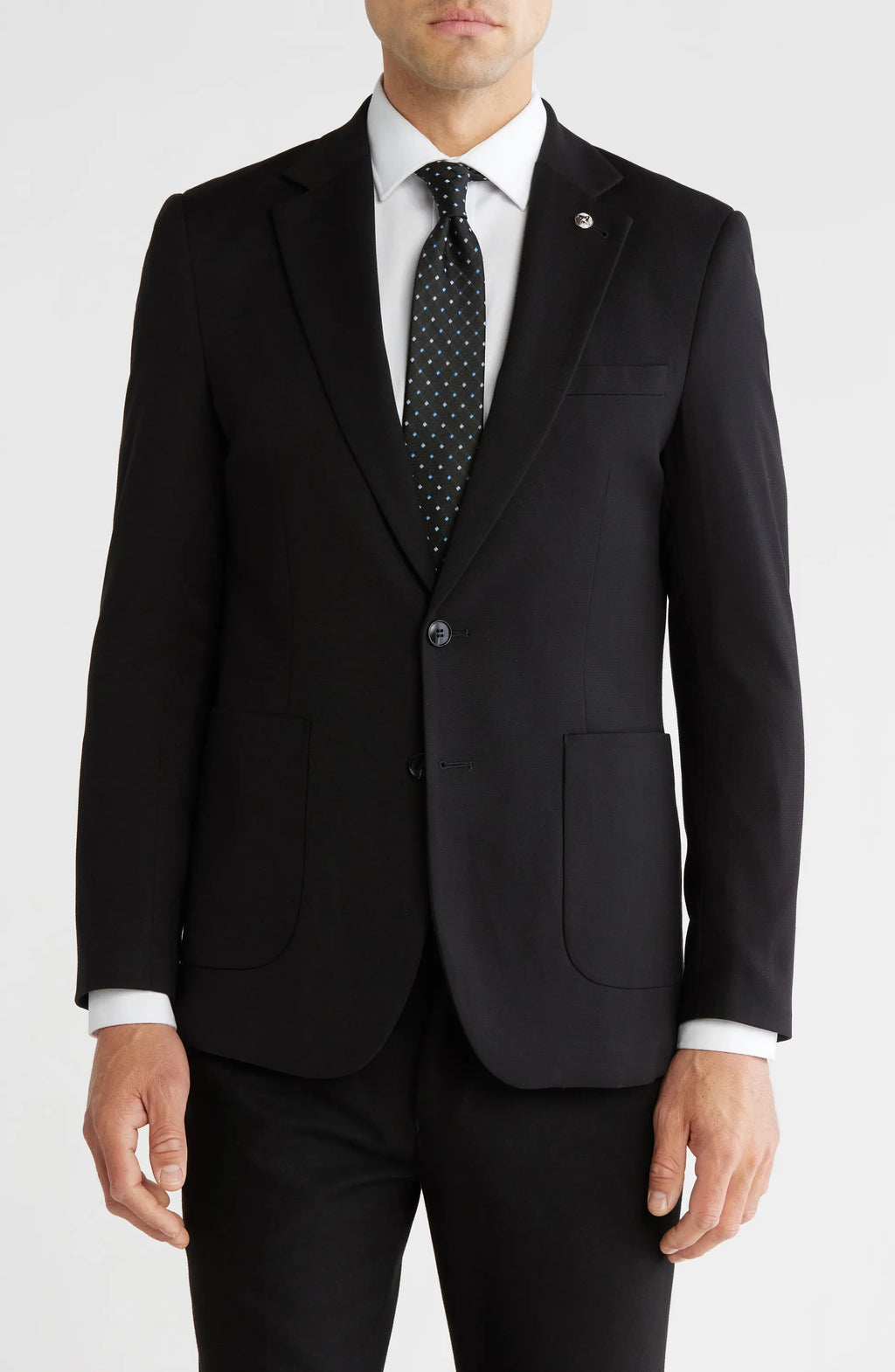 THB-327 Slim Fit Sharkskin Blazer