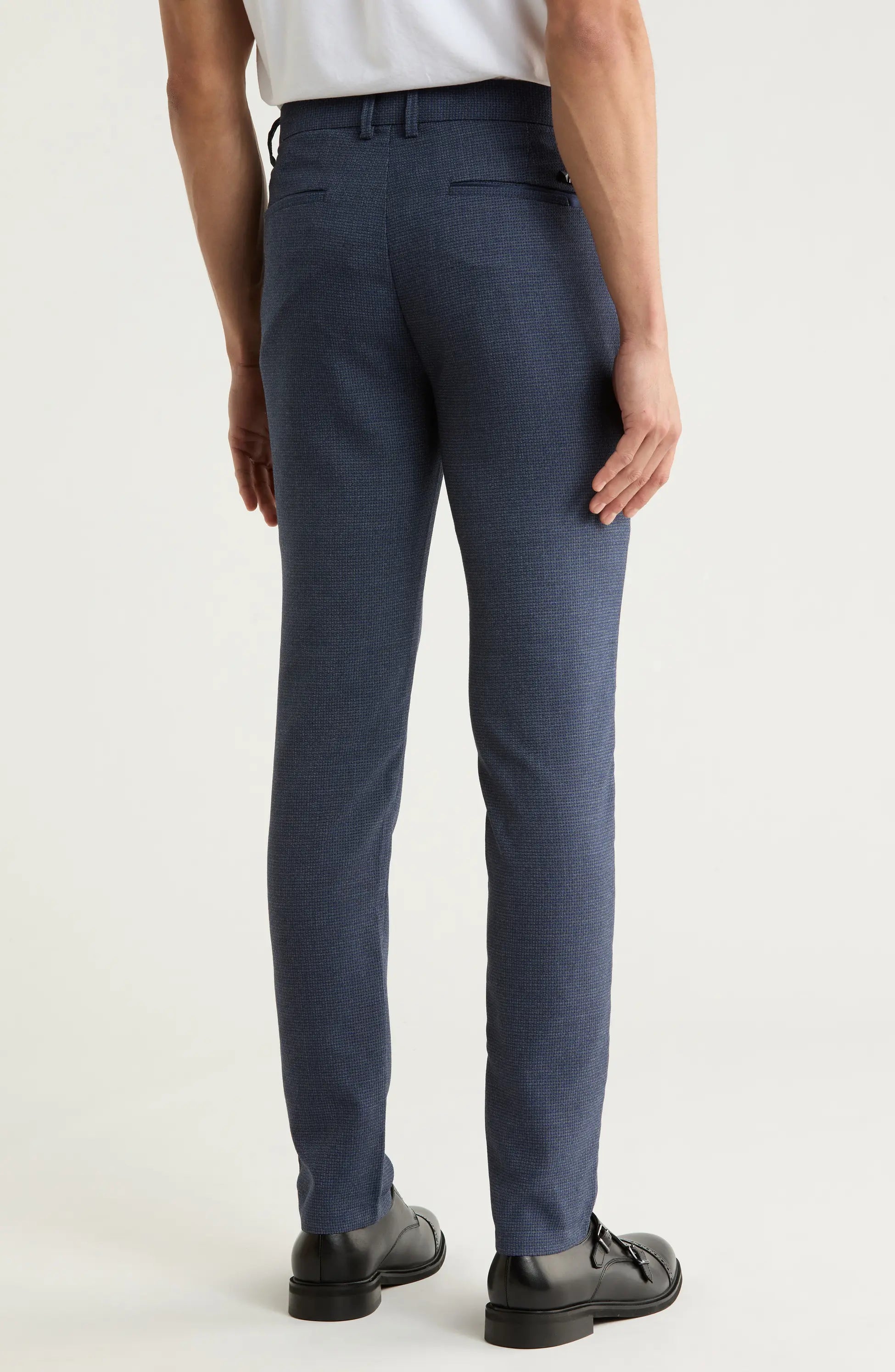 TRD-527-Plaid Straight Leg Trousers