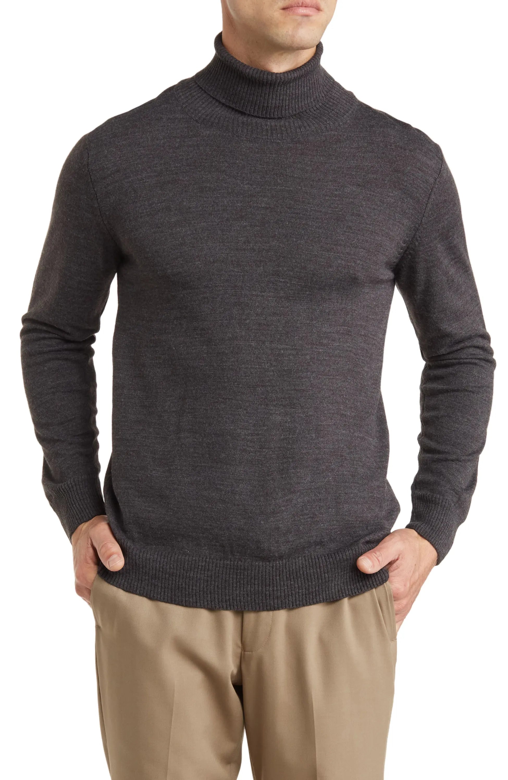 TR Premium Slim Fit Wool Turtle Neck Sweater for men - TR-11477
