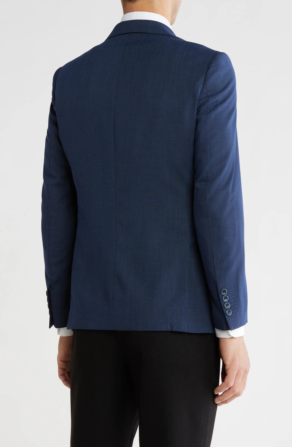 THB-329 Slim Fit Sharkskin Blazer