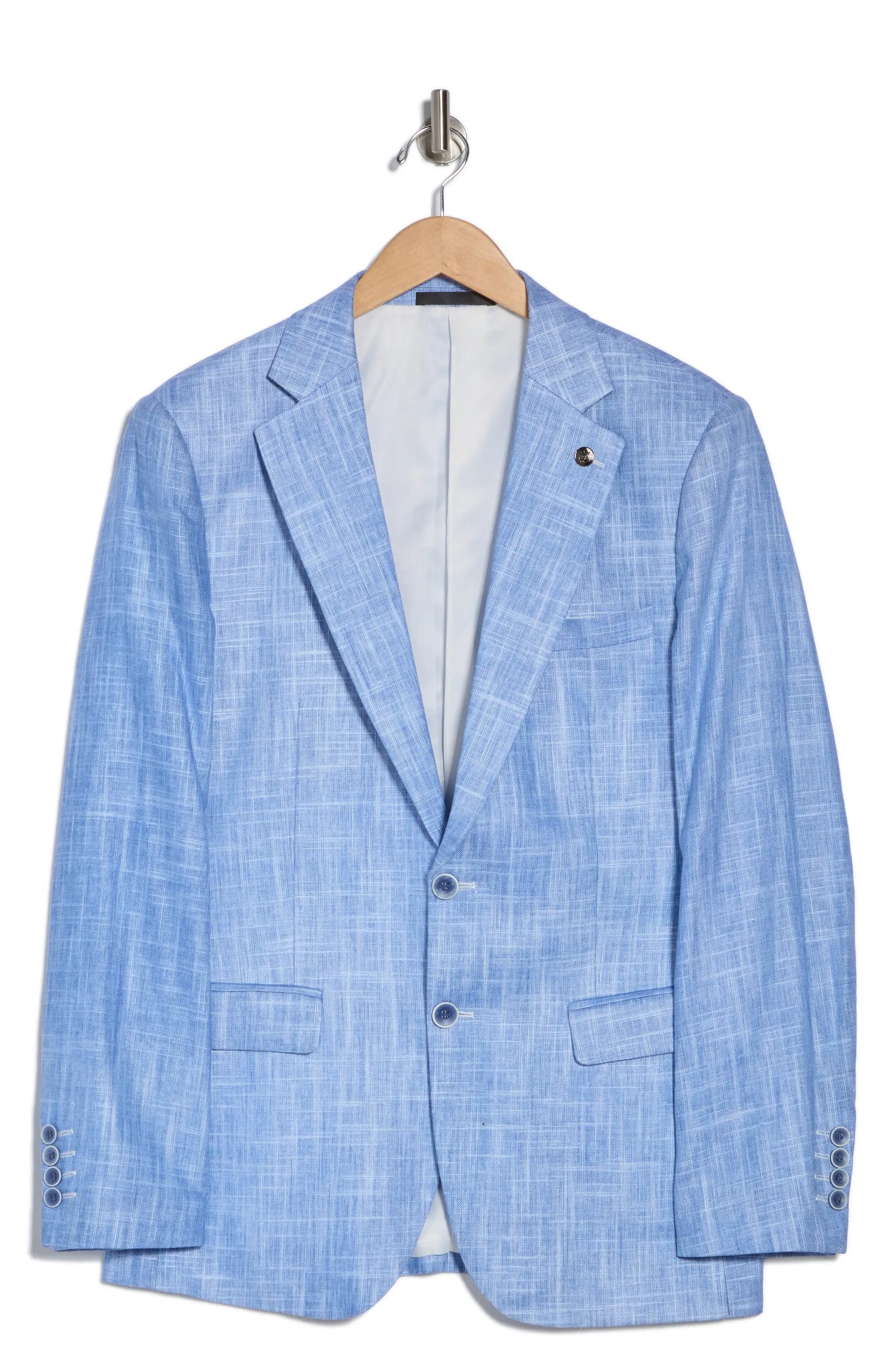 TRB-904 Slim Fit Wax Linen Blazer