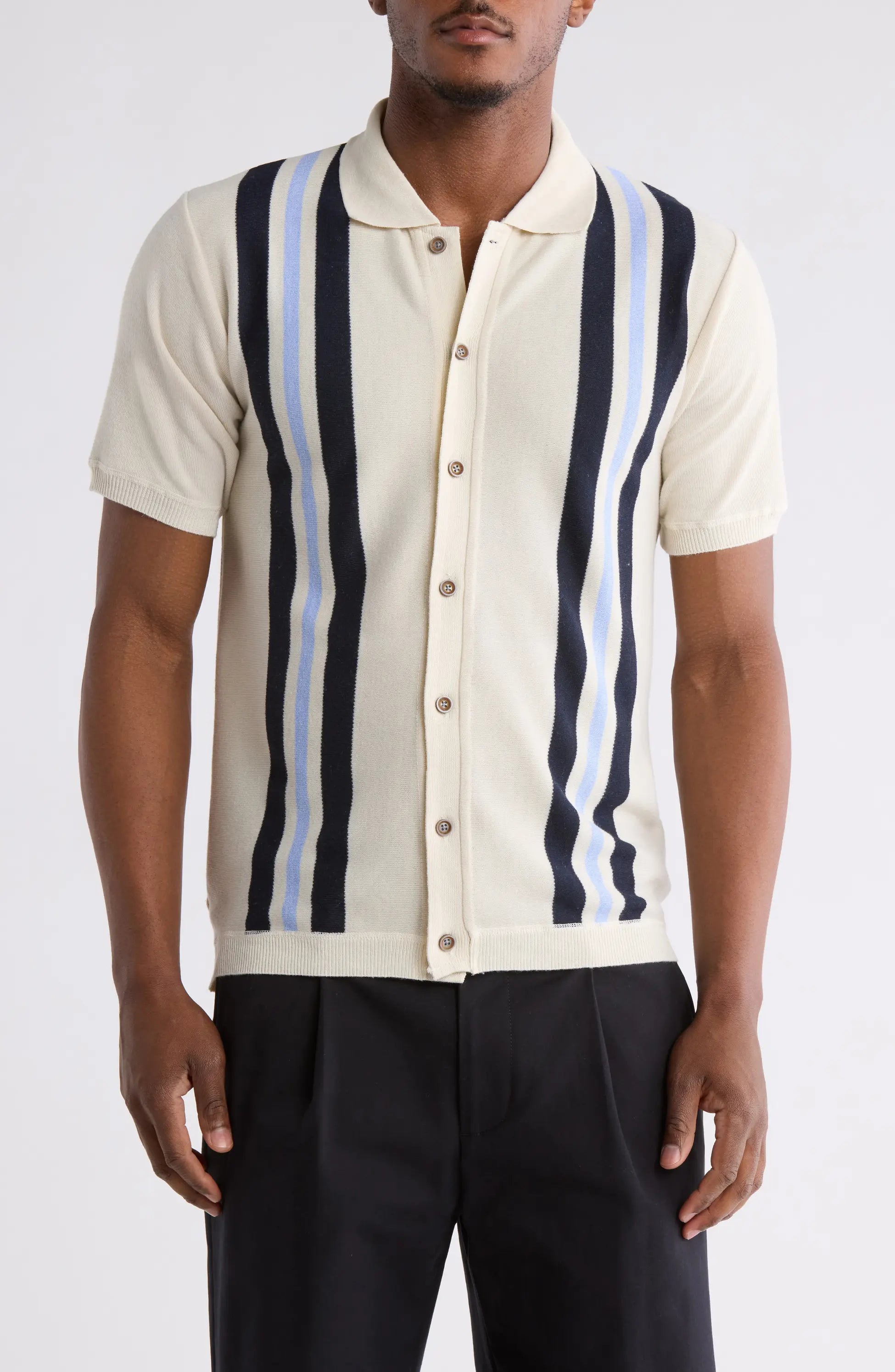 TRNS-514-S Slim Fit Sweater Knit Polo