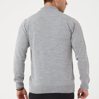 M-236 TR PREMIUM MUSCLE FIT MOCK NECK SWEATER