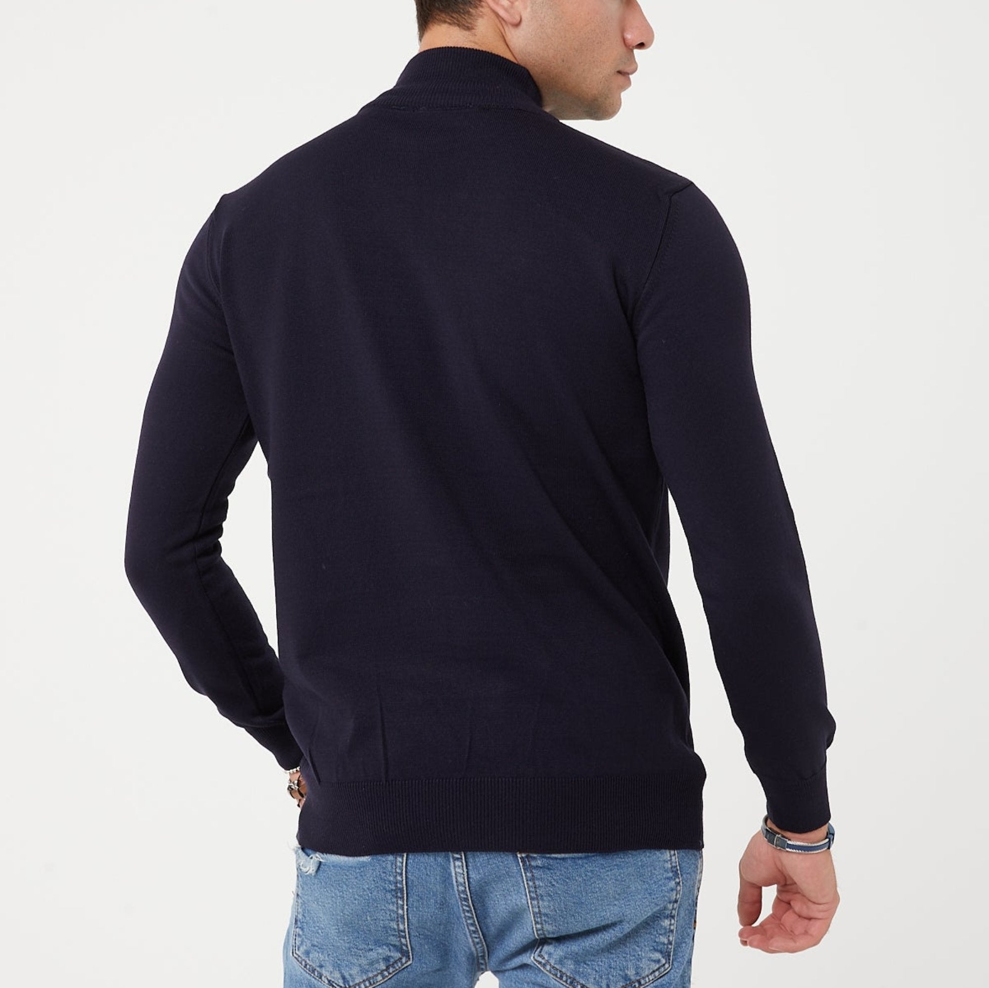 M-236 TR PREMIUM MUSCLE FIT MOCK NECK SWEATER