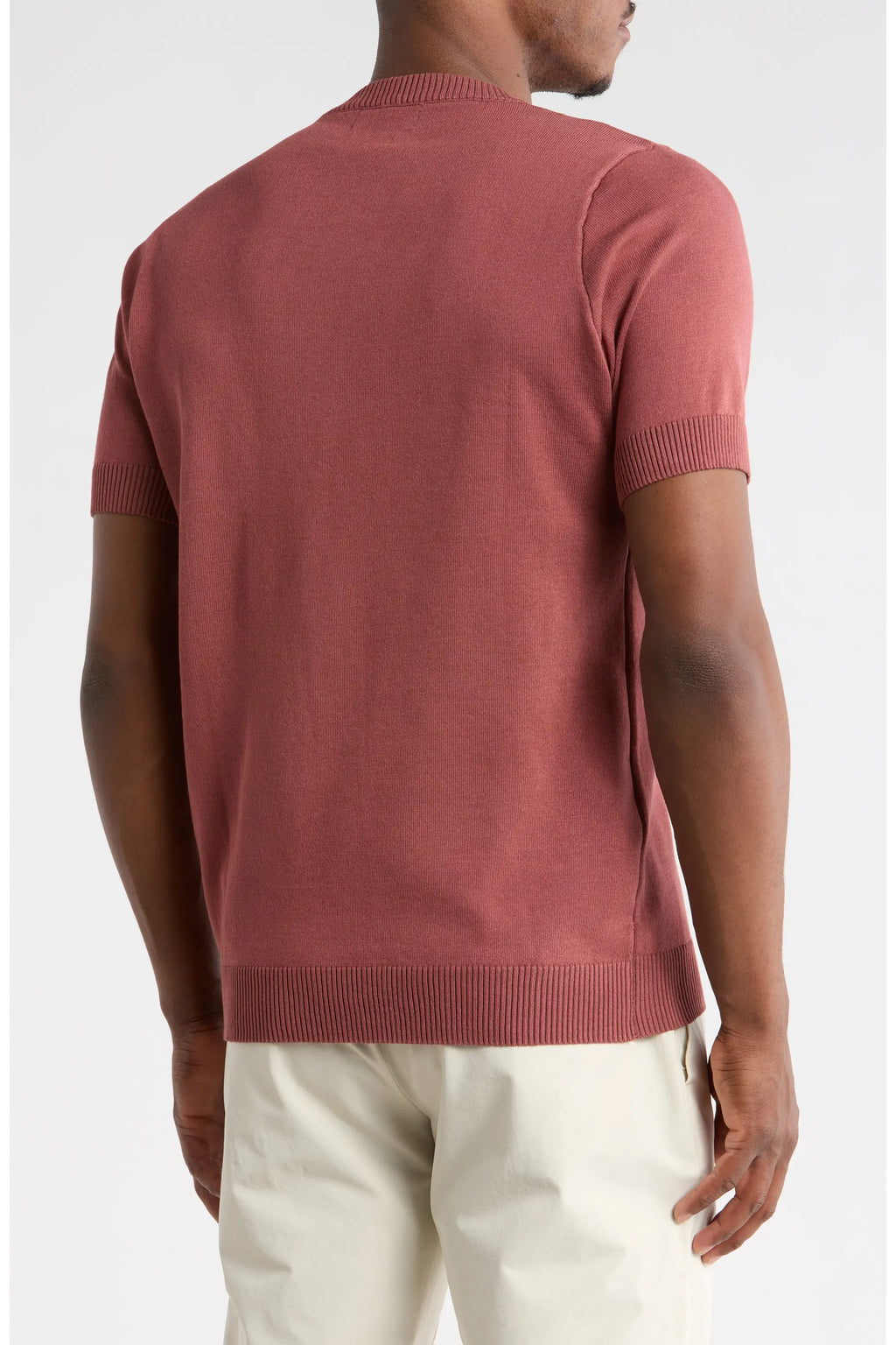 TRCK-11579-Short Sleeve Knit Sweater
