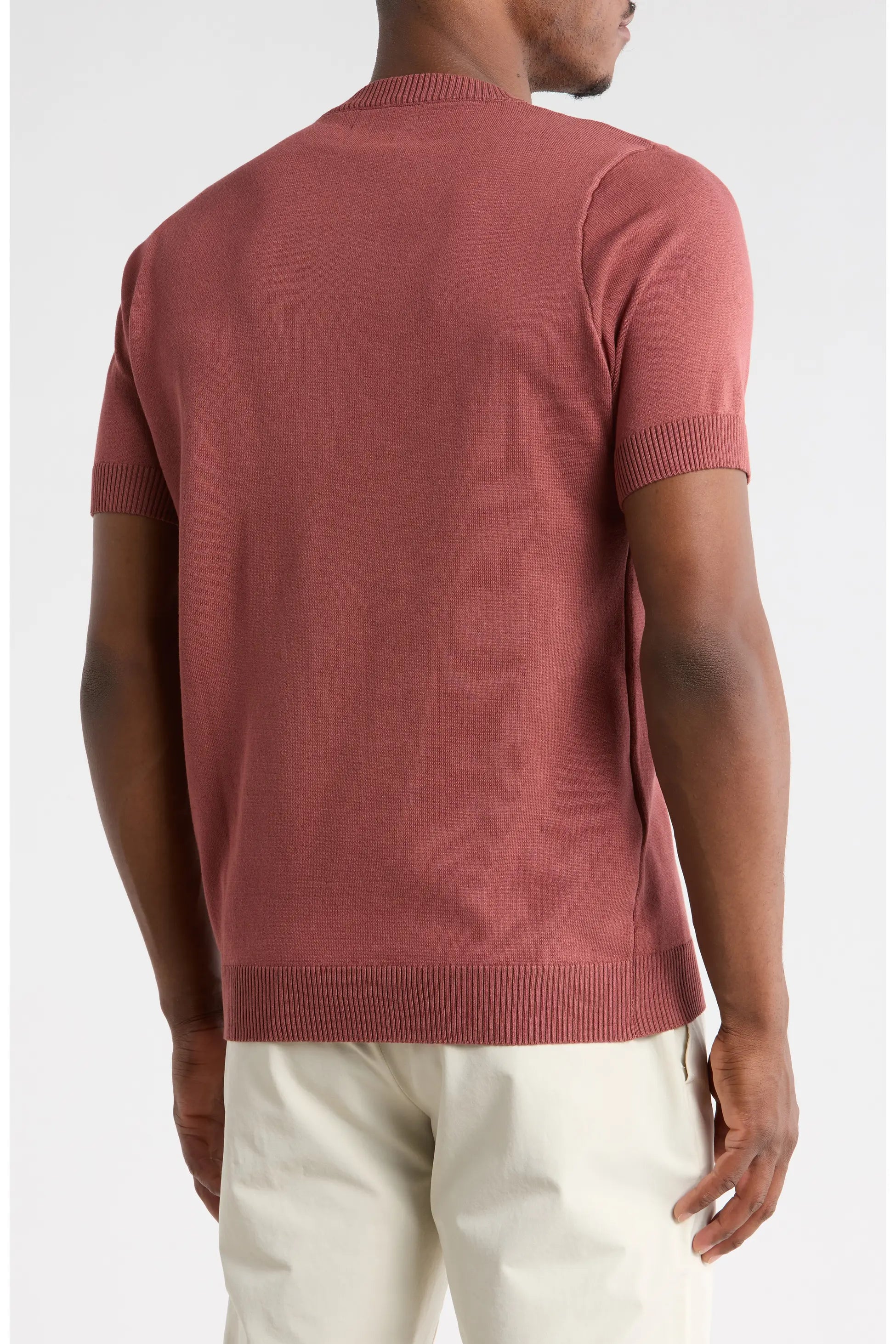 TRCK-11579-Short Sleeve Knit Sweater
