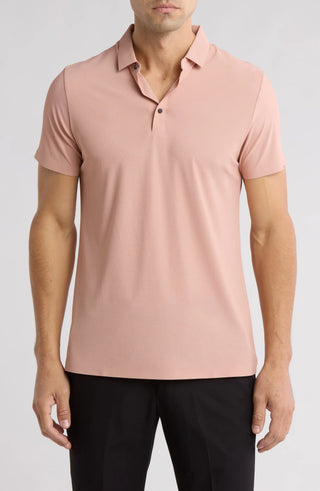 Slim Fit Stretch Cotton Knit Polo Seamless Stitching PL-863