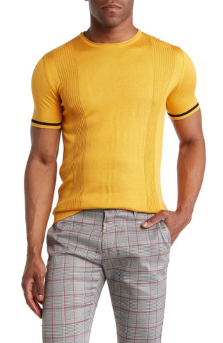 TR Premium Textured Knit Crewneck T-Shirt for Men TR-11490