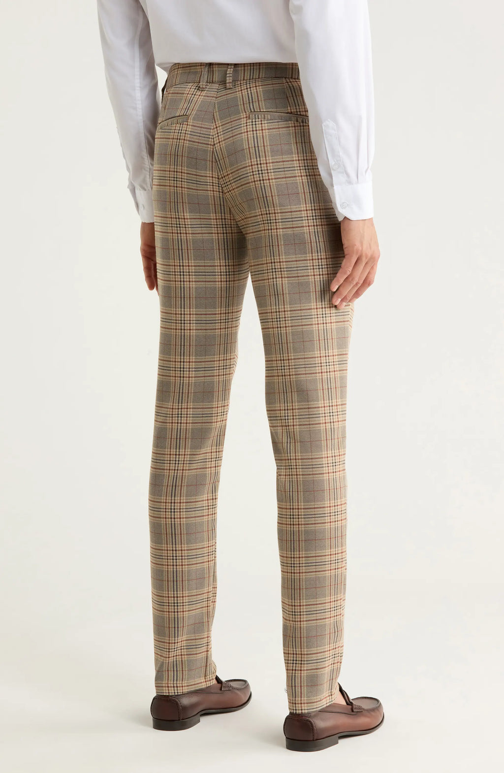 TRD-533 Plaid Straight Leg Trousers