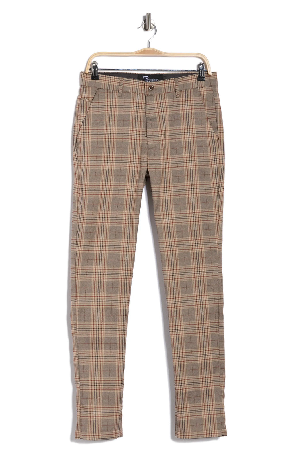 TRD-533 Plaid Straight Leg Trousers