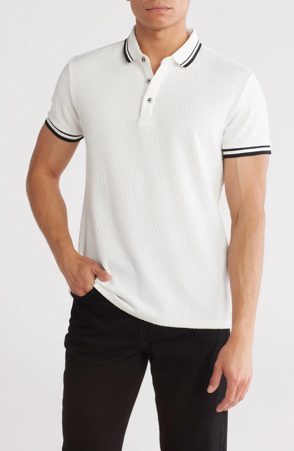 TRPL-880 Slim Fit Stretch Cotton Polo