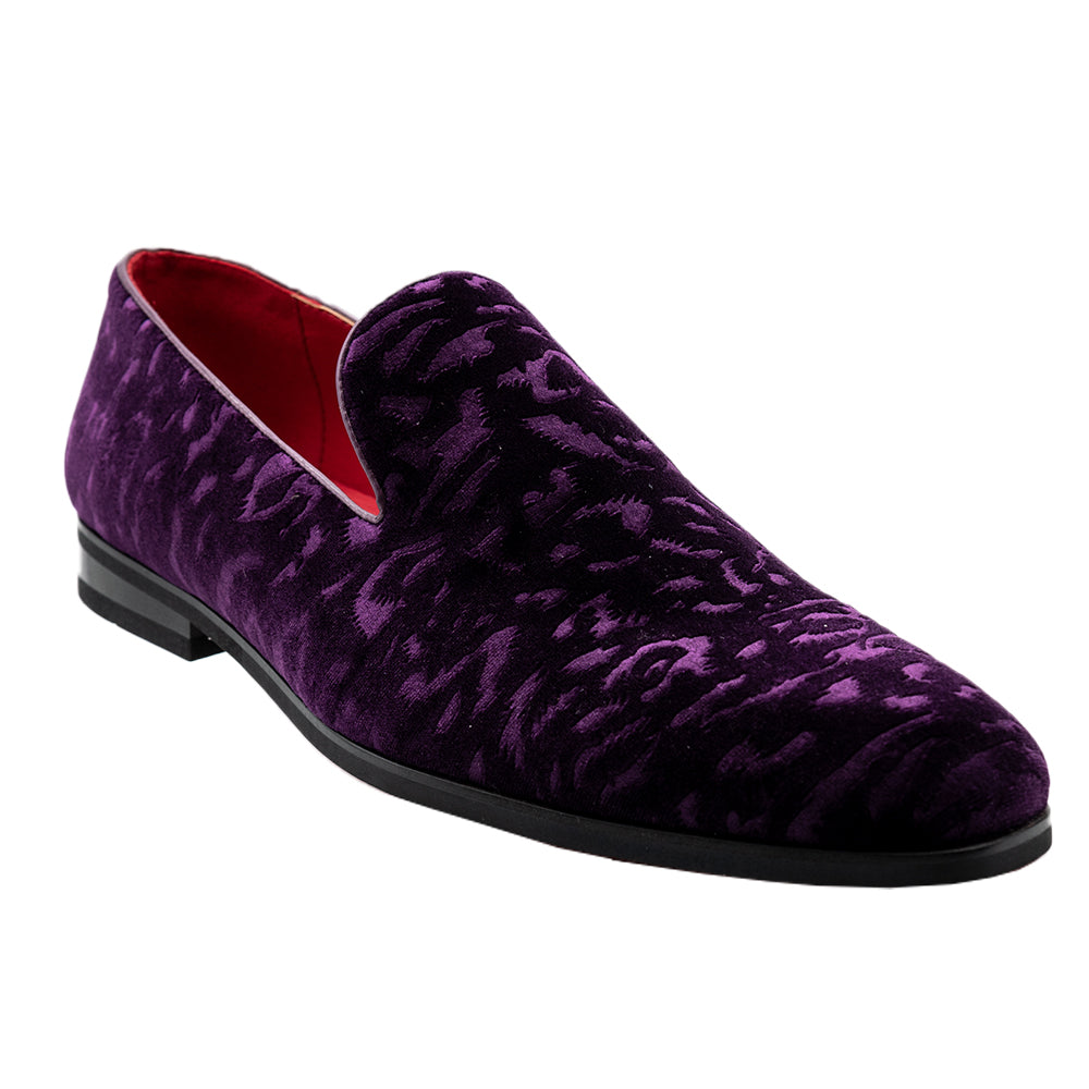 Purple velvet dress shoes Clearance
