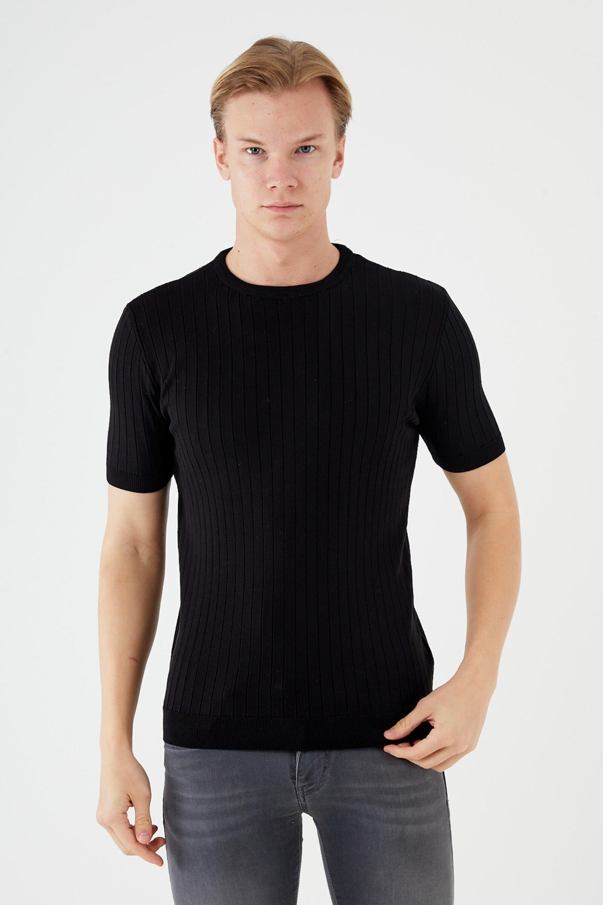 Men's Short Sleeve KNIT SWEATSHIRT TR-11521