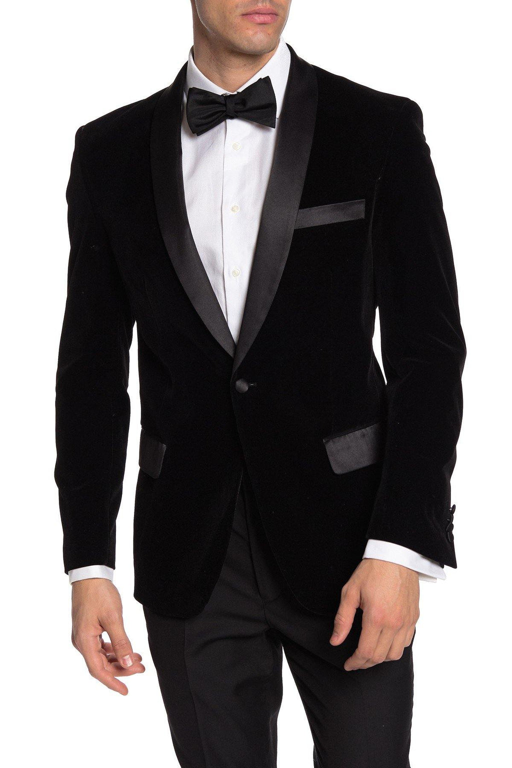 Pinstripe Two Button Peak Lapel Slim Fit Blazer TRB-720 - TRPremium