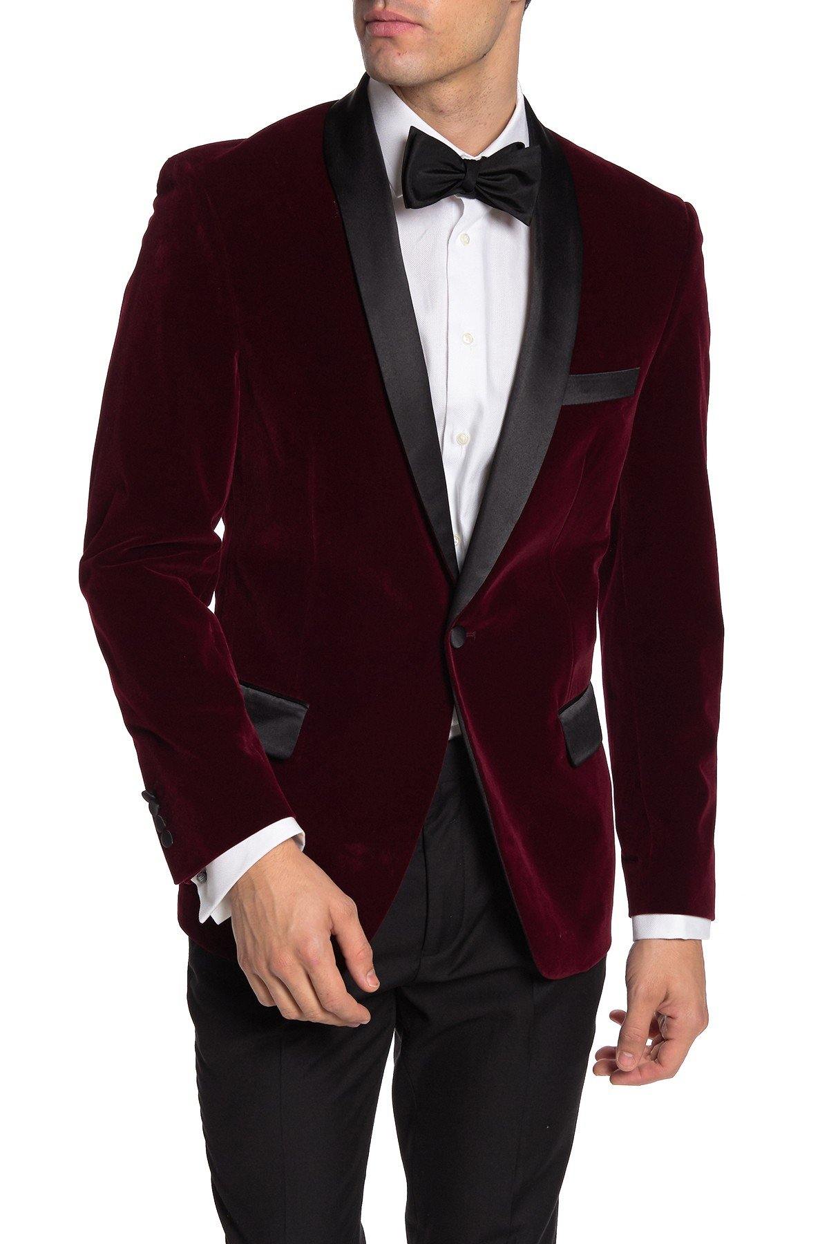 Pinstripe Two Button Peak Lapel Slim Fit Blazer TRB-720 - TRPremium