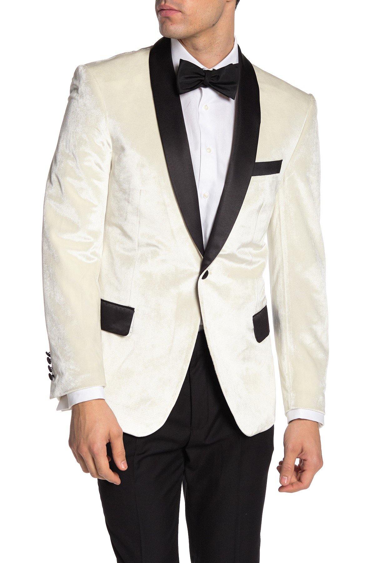 Pinstripe Two Button Peak Lapel Slim Fit Blazer TRB-720 - TRPremium