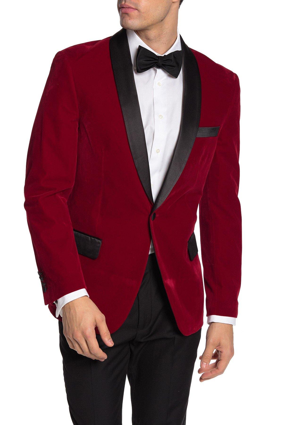 Pinstripe Two Button Peak Lapel Slim Fit Blazer TRB-720 - TRPremium