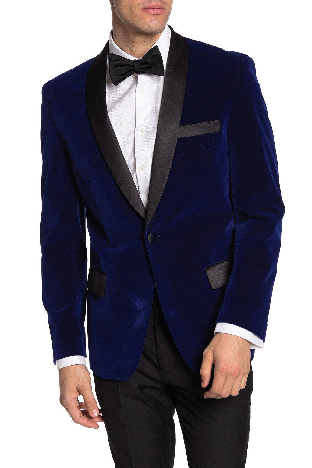 Pinstripe Two Button Peak Lapel Slim Fit Blazer TRB-720 - TRPremium