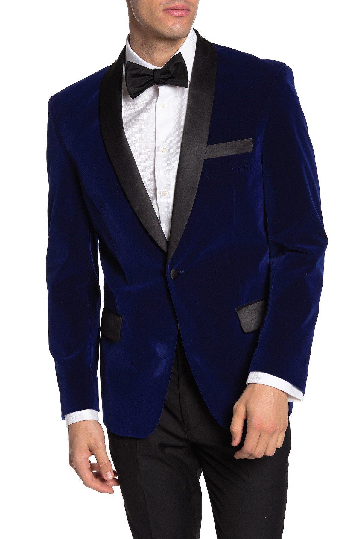 Pinstripe Two Button Peak Lapel Slim Fit Blazer TRB-720 - TRPremium