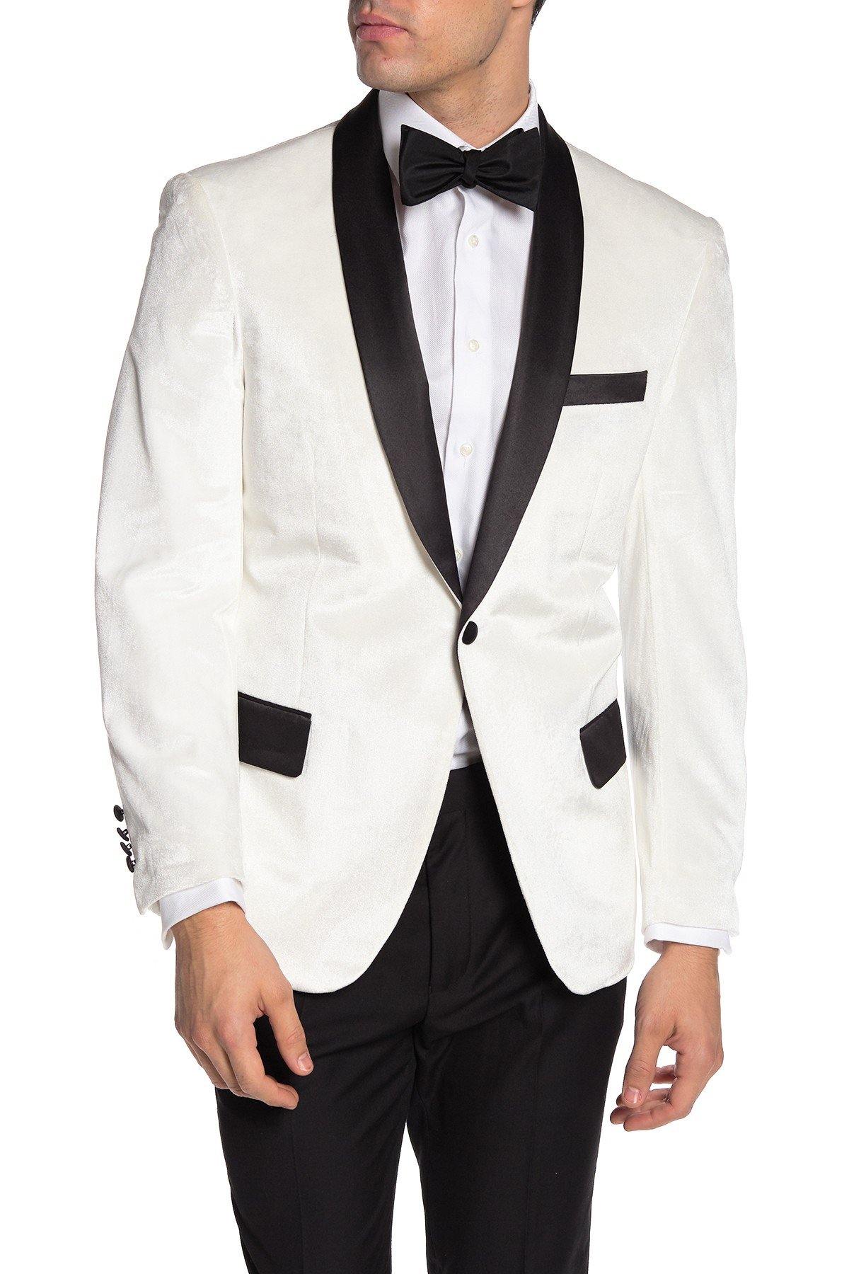 Pinstripe Two Button Peak Lapel Slim Fit Blazer TRB-720 - TRPremium