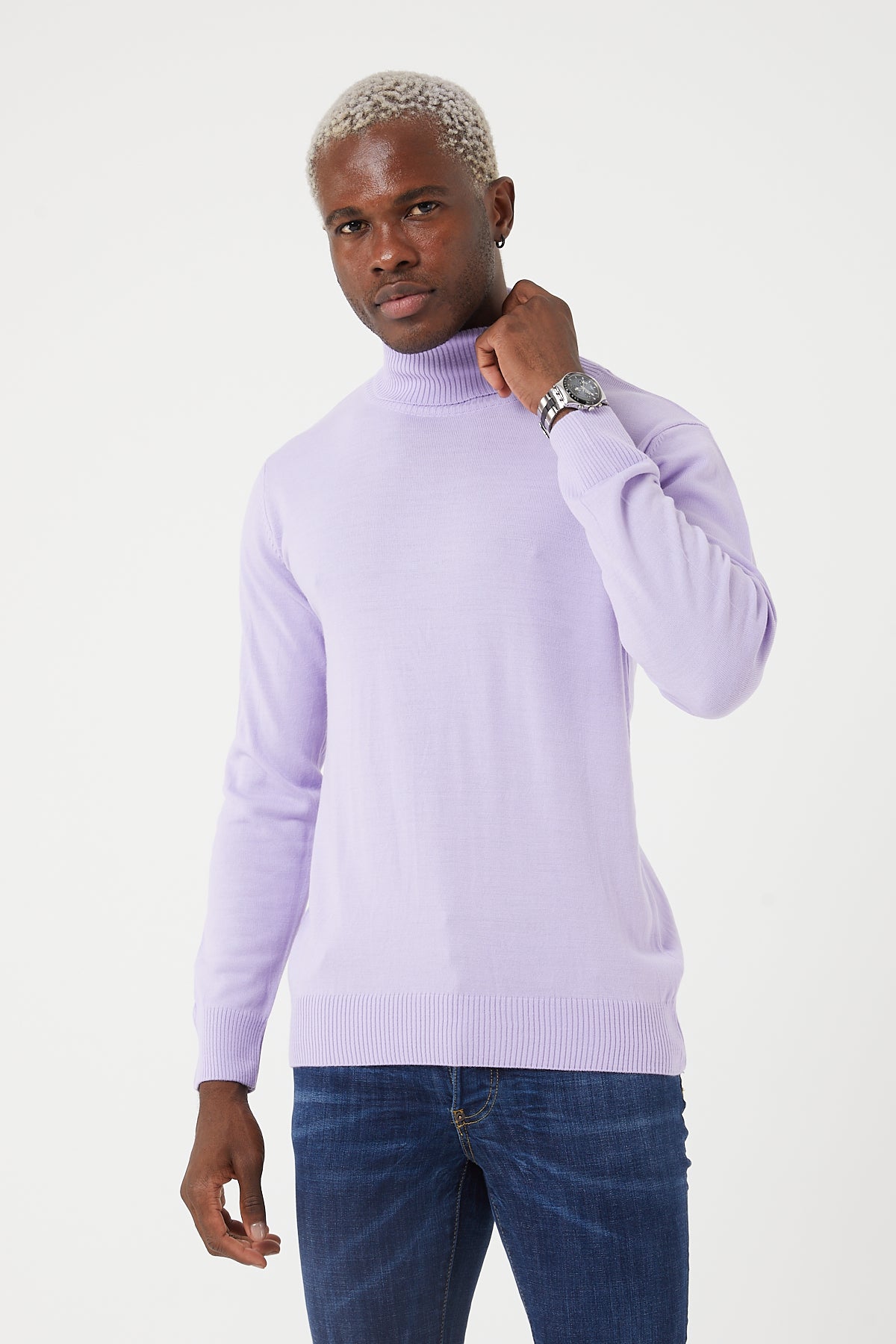 TR Premium Slim Fit Wool Turtle Neck Sweater for men - TR-11477